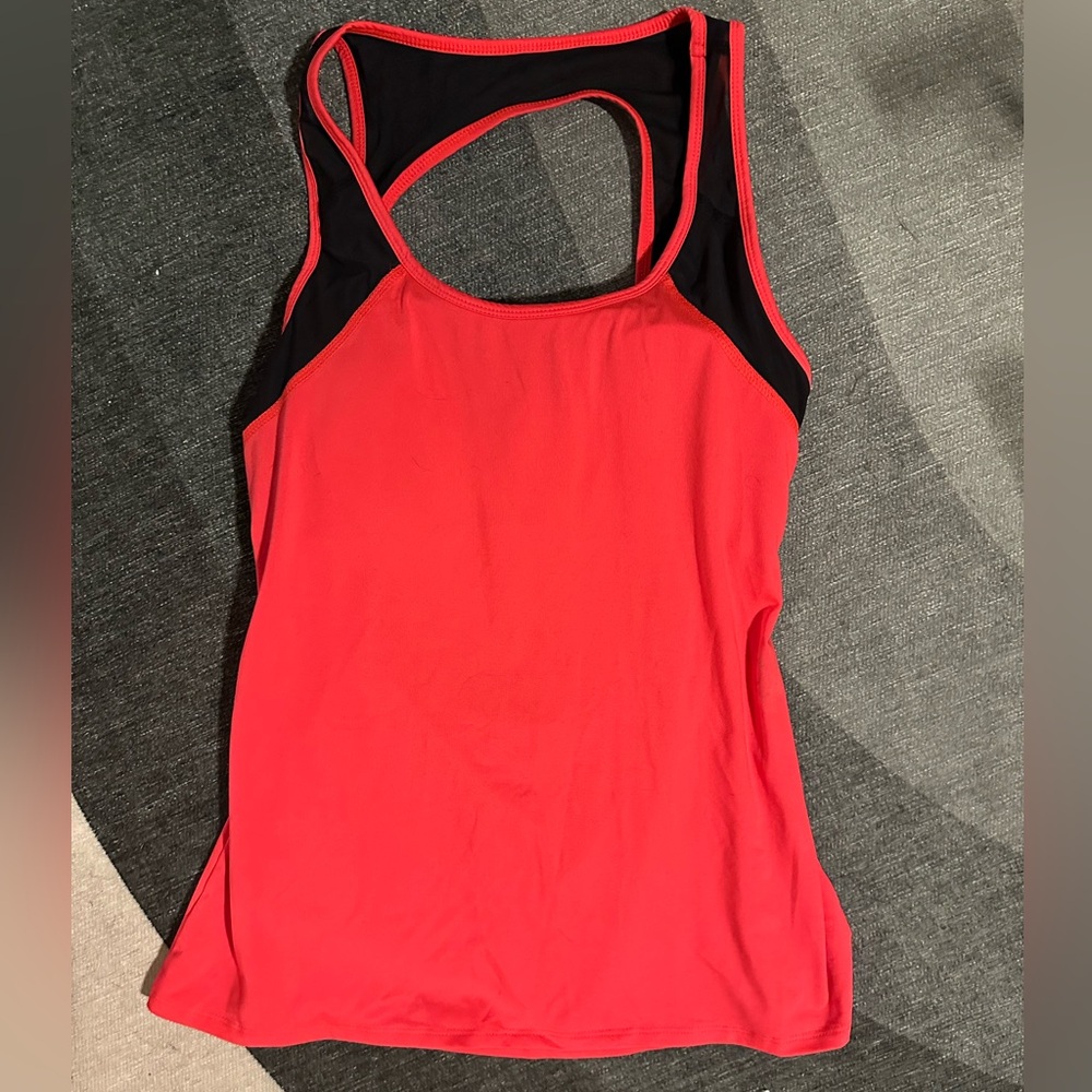 Hot pink fabletics workout top